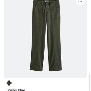 NWT Studio Blue Syd Utility Seamed Patch Pocket Green Pant Size 12 Stitchfix
